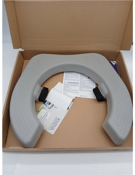 KMINA Asiento Elevador WC Acolchado (5 cm de Altura), Impermeable, Patentado - Fabricado en España