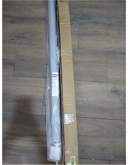 Blindecor Indus SIN HERRAMIENTAS | Estor Enrollable Sin Taladrar de Doble Capa | Color Gris plata 107 x 180 cm (ancho x largo) |