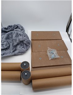 lionto Escalera para mascotas, Escalera para gatos, Escalera para perros, 46 x 36 x 34 cm, Gris claro 2