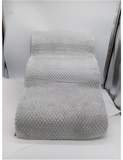 KSIIA Escalera para Perro 3 Escalones, Rampa para Perros con Base Antideslizante, Escalera para Mascotas Funda Desmontable y Lav