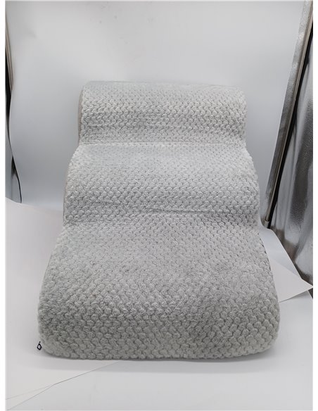 KSIIA Escalera para Perro 3 Escalones, Rampa para Perros con Base Antideslizante, Escalera para Mascotas Funda Desmontable y Lav