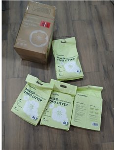 FUKUMARU Tofu Arena para Gatos con Cassava 10.8KG. Ultra aglutinante Antiadherente, sin Polvo, Fragancia Natural de Gardenia, Co 2