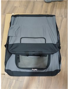 Feandrea Transportín para Perros, Plegable, 76,2 x 53,4 x 53,4 cm, para Perros Medianos, Tela Oxford, Puertas de Malla, Asas y B 2