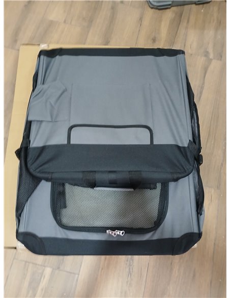 Feandrea Transportín para Perros, Plegable, 76,2 x 53,4 x 53,4 cm, para Perros Medianos, Tela Oxford, Puertas de Malla, Asas y B