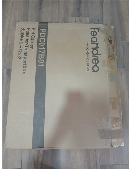 Feandrea Transportín para Perros, Plegable, 76,2 x 53,4 x 53,4 cm, para Perros Medianos, Tela Oxford, Puertas de Malla, Asas y B