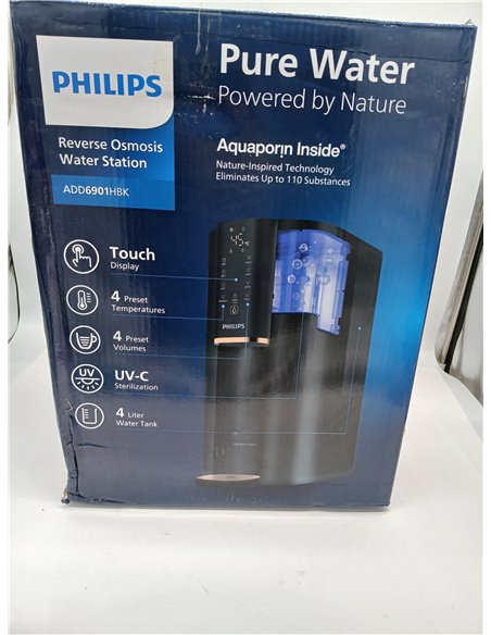 Philips Water 6100 Dispensador pór Osmosis Inversa: agua caliente al instante, filtración RO 5 en 1 reduce 110 contaminantes, re