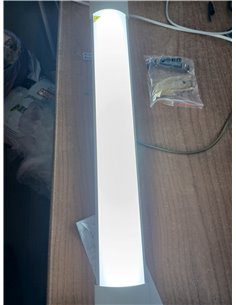 V-TAC 2 x LED Display Luminaria 60 cm – 20 W – Samsung Chip – Rectangular Lamp 2400 Lumen IP20 for Wall, Garage, Shop – LED Tube 2