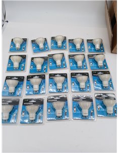 Bombilla LED GU10 7W 600 lm 3000K pack de 20 bombillas 