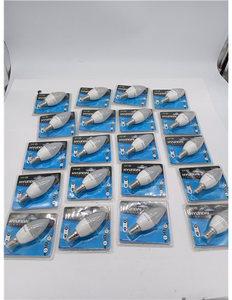 Bombilla LED E14 6W 470lm 3000K pack de 20 bombillas