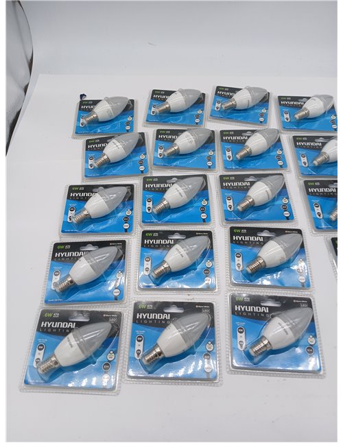 Bombilla LED E14 6W 470lm 3000K pack de 20 bombillas