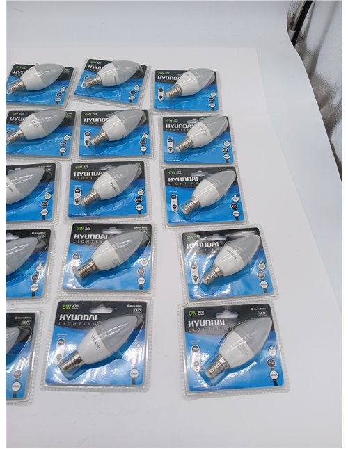 Bombilla LED E14 6W 470lm 3000K pack de 20 bombillas