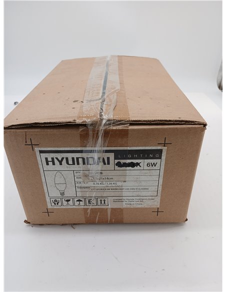 Bombilla LED E14 6W 470lm 3000K pack de 20 bombillas
