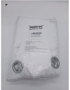 Simplebrand Cortinas con ojales largas y modernas, aspecto de lino, semitransparente, con ojales, para salón, habitación infanti 2