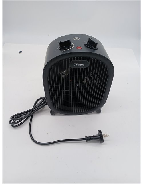 MIDEA Calefactor Baño Bajo Consumo 2000W | Calefactor Eléctrico con Función Aire Frío y 2 Niveles de Potencia | Calentador Porta