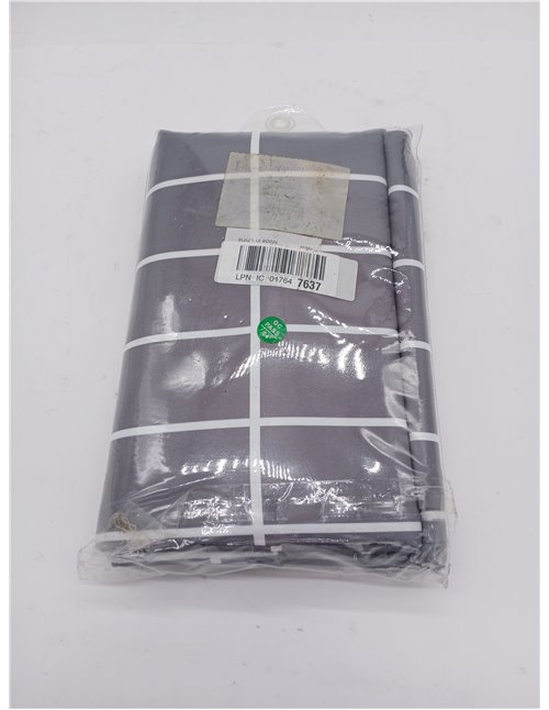 Cortina De Ducha Impermeable 180x120, Cortinas De Ducha De PoliéSter Antimoho Gris Textil Lavable, Cortinas De Ducha De Dobladil