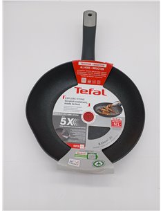 Tefal Explore Stone - Sartén de 24 cm, Mango fijo, Revestimiento Antiadherente, Apto inducción, Thermo-Signal 2