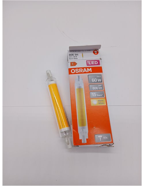 OSRAM LED Slim Line Multi-Coloured Slim LED Lamp with R7s Retrofit Base, 8 W / 806 Lumen, Warm White with 2700 K, Non-Dimmable, 