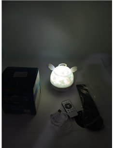 Proyector Estrellas Infantil, 22 Temas Luz Nocturna Infantil, 360° Rotació Proyector Bebes Luces y Musica, con Control Remoto y  2