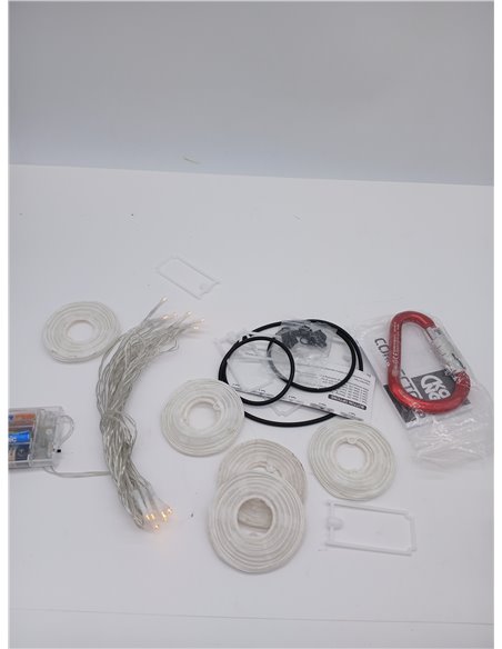 A.bigwhale Guirnaldas Luces Farolillos, Luces de cadena de linterna Interior 16 LED Blanco Cálido Decoración Farolillos con Temp