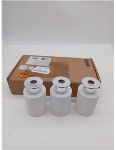 Hejo 4Pcs 100ml Blanco Mate Botella Difusor Tapa Plateada con 100 Varillas Ambientador (50Pcs Beige+50Pcs Negro), Elegante Bonit 2