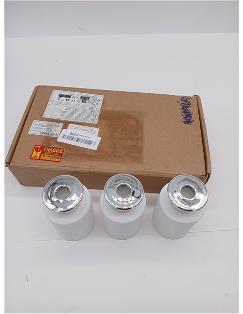 Hejo 4Pcs 100ml Blanco Mate Botella Difusor Tapa Plateada con 100 Varillas Ambientador (50Pcs Beige+50Pcs Negro), Elegante Bonit