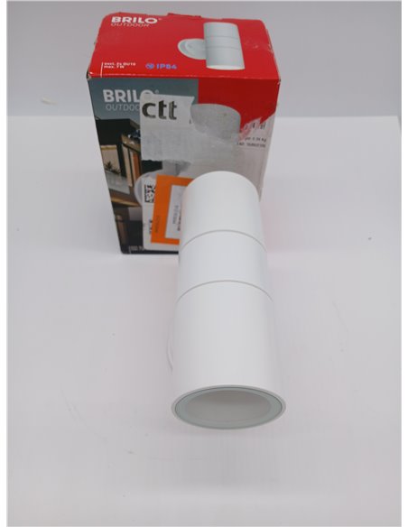BRILONER - Aplique de Pared para Exteriores IP54 Protección contra Salpicaduras de Agua y Polvo, Casquillo GU10, Máx. 7W, Lámpar