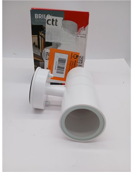 BRILONER - Aplique de Pared para Exteriores IP54 Protección contra Salpicaduras de Agua y Polvo, Casquillo GU10, Máx. 7W, Lámpar