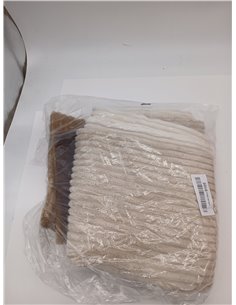 EMEMA Funda Cojines 4 Piezas 45x45 cm para Sofá Funda de Almohada de Corduroy Súper Suave Cojin de Pana a Rayas Decoración Moder 2