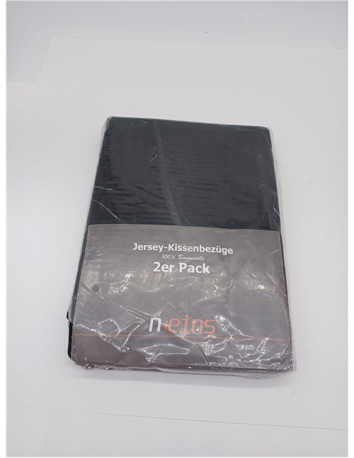 npluseins 2X Funda cojin 40x60, 100% algodón Jersey, Fundas de Cojines con diseño Liso y Transpirable, con Cremallera, 1179.1539