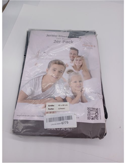 npluseins 2X Funda cojin 40x60, 100% algodón Jersey, Fundas de Cojines con diseño Liso y Transpirable, con Cremallera, 1179.1539