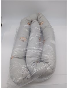 Totsy Baby Almohada para Dormir de Lado, Almohada para el Cuerpo de Serpiente 200 cm Algodón - cojin Cervical Enrollable Lavable 2