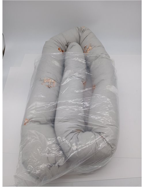 Totsy Baby Almohada para Dormir de Lado, Almohada para el Cuerpo de Serpiente 200 cm Algodón - cojin Cervical Enrollable Lavable