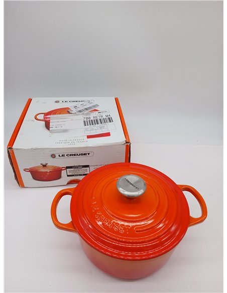Le Creuset Cocotte redonda de hierro fundido, 18 cm, 1, 8 L, Todas Las Fuentes de Calor incluso inducción, Volcanico, 2117718090