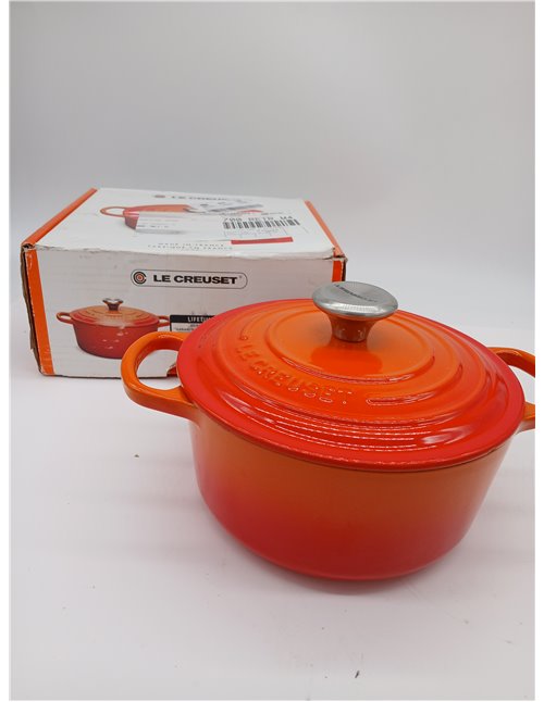 Le Creuset Cocotte redonda de hierro fundido, 18 cm, 1, 8 L, Todas Las Fuentes de Calor incluso inducción, Volcanico, 2117718090
