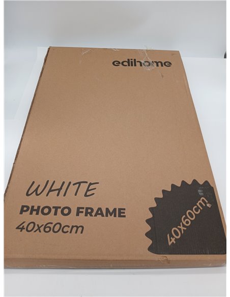 edihome, 40 x 60 cm Wooden Frame with Acrylic Sheet – Photo Frame for Poster, Diploma, Title and Certificates – Horizontal or Ve
