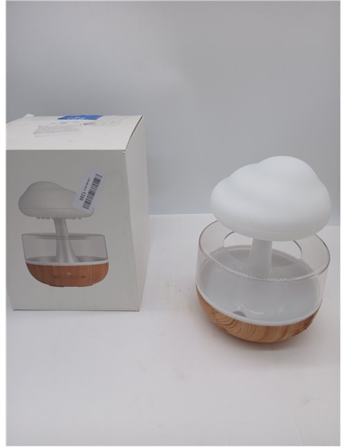 Fockety Rain Cloud Humidifier, Night Light 7 Colours 500 ml Mushroom Humidifier 2 in 1 Adjustable Water Flow Without Noise Stres
