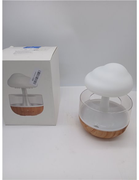 Fockety Rain Cloud Humidifier, Night Light 7 Colours 500 ml Mushroom Humidifier 2 in 1 Adjustable Water Flow Without Noise Stres