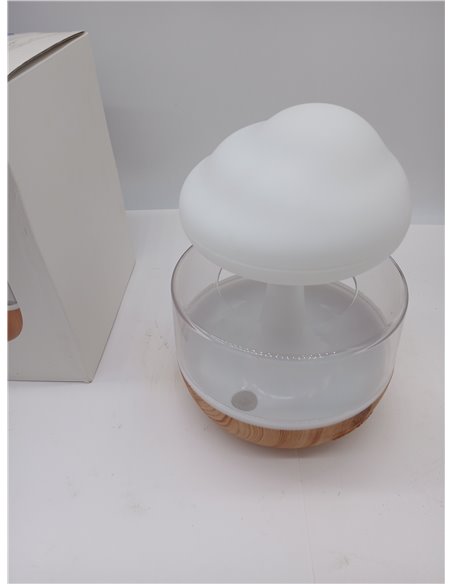 Fockety Rain Cloud Humidifier, Night Light 7 Colours 500 ml Mushroom Humidifier 2 in 1 Adjustable Water Flow Without Noise Stres
