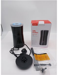 Morpilot Espumador de Leche Eléctrico, Calentador Leche 4 en 1, para Espuma Caliente y Fría, 240ml 400W, Negro 2
