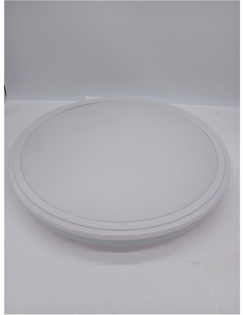 M mimotec - White Olga Ventilador de Techo LED 66W con Luz CCT Regulable y Control de Intensidad, Motor DC 30W+Luz Led 36W, Sile