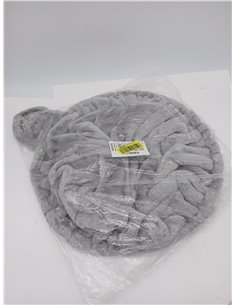 lionto Hamaca Hecha de Felpa Suave para Árbol Escalador para Gatos Diámetro 40 cm, 25 cm Profundidad Gris Claro 2