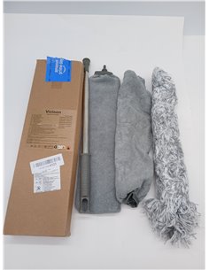 Vicloon Duster Duster Cleaning Duster Extra Long 2.44 m Telescopic Microfiber Dusters and Slot Cleaning Brush, Washable, Extenda 2