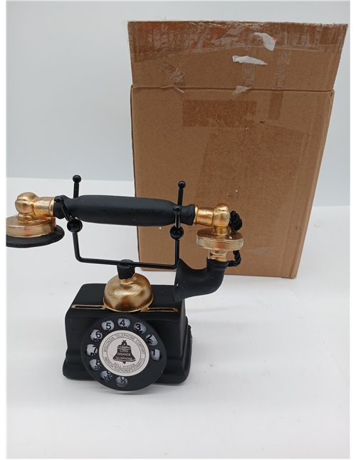 Decorative Antique Creative Retro Rotating Resin Telephone - Decoration for Bar, Home, Office - Decorative Lace for Home