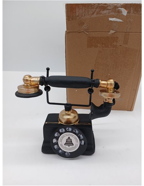 Decorative Antique Creative Retro Rotating Resin Telephone - Decoration for Bar, Home, Office - Decorative Lace for Home
