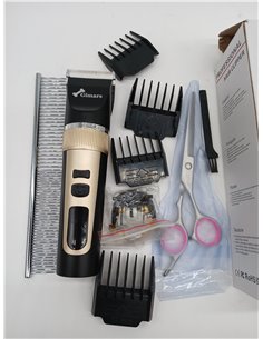 Gimars 2 en 1 potente motor 3.0 de bajo ruido para perros con hoja recortadora de patas de perro, kit de cortapelos recargable i 2