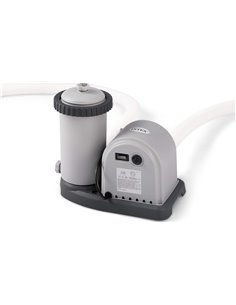 Intex 1500 GPH Cartridge Filter Pump (12 V), Gris, 36 x 24 x 29 cm, 28636 GS