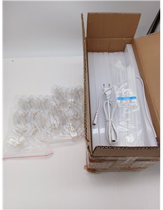 Hexagonal LED Garage Ceiling Light-25pcs Tube Lights, 192W 1.7x2.4m Connectable LED Ceiling Lights for Workshop, Garage, Warehou 2