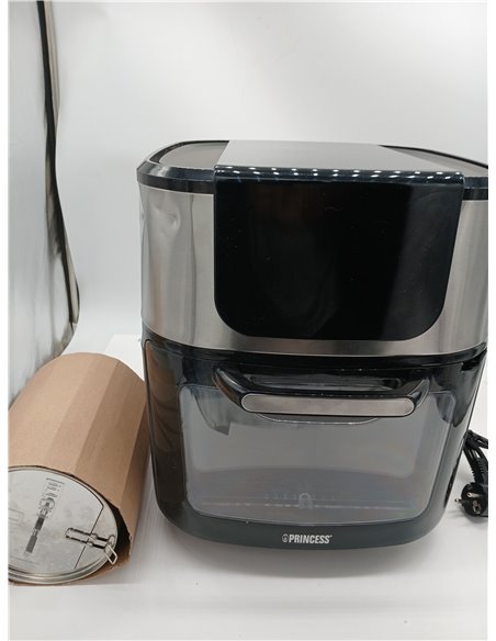 Princess Freidora sin Aceite y Horno de Aire Caliente con Cesta Giratoria – 11 litros – Multifunción – Accesorios Incluidos – 10