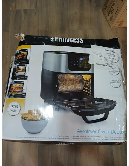 Princess Freidora sin Aceite y Horno de Aire Caliente con Cesta Giratoria – 11 litros – Multifunción – Accesorios Incluidos – 10