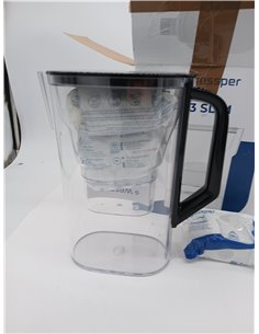 Wessper Jarra Filtradora Agua con Filtros, Jarra para Puerta de Frigorífico de 2,7 Litros, Filtro con Carbón Activo y Resina de 